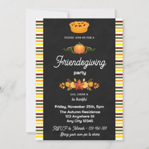 Invitación a la fiesta amistosa de Chalkboard