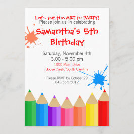 Invitación a la fiesta artística