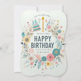 Invitación a la fiesta artística de cumpleaños - F