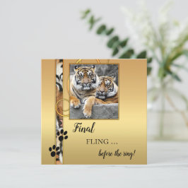 Invitación a la fiesta artística del tigre de oro