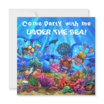 Invitación a la Fiesta Bajo el Mar