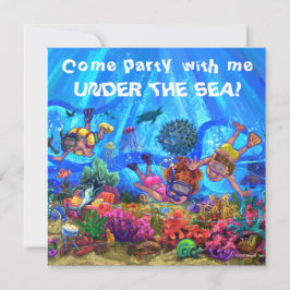 Invitación a la Fiesta Bajo el Mar
