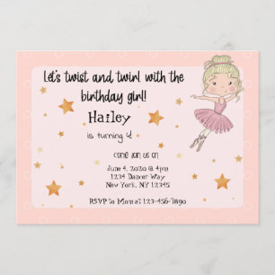 Invitación a la fiesta Ballerina Ligera