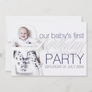 Invitación a la fiesta blanca de cumpleaños de nue