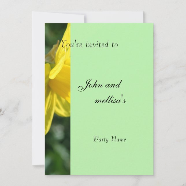 Invitación a la fiesta, boda, cumpleaños, graduaci (Anverso)