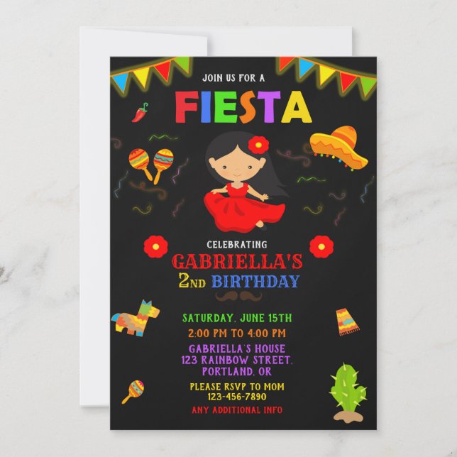 Invitación a la Fiesta chica de invitación a la fi (Anverso)