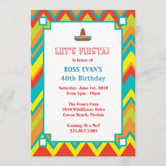 Invitación a la Fiesta Cinco De Mayo Mexicana
