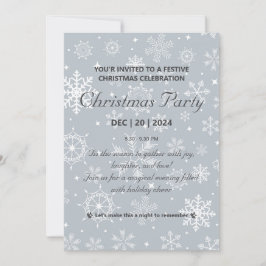 Invitación a la fiesta clásica de Navidades de cop