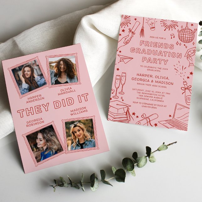 Invitación a la Fiesta Conjunta de Graduación para (Subido por el creador)