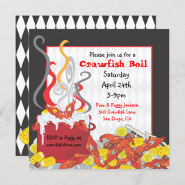 Invitación a la fiesta Crawfish Boil