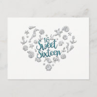 Invitación a la fiesta de 16 playas SWEET Save the