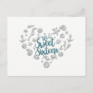 Invitación a la fiesta de 16 playas SWEET Save the