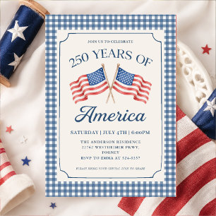 Invitación a la fiesta de 250 años de América