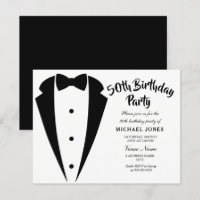 Invitación a la fiesta de 50 años de Suit & Times
