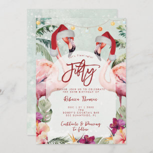 Invitación a la fiesta de 50 cumpleaños de Flaming