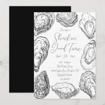 Invitación a la fiesta de abrir ostras