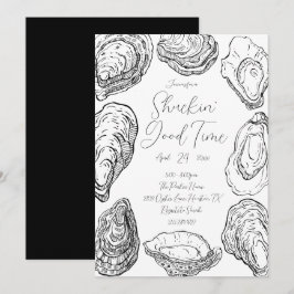 Invitación a la fiesta de abrir ostras
