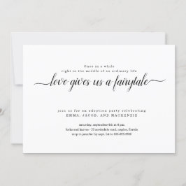 Invitación a la fiesta de adopción