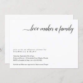 Invitación a la fiesta de adopción (para bebé o ni