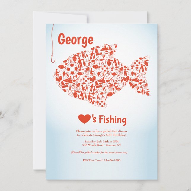 Invitación a la fiesta de amor a los peces (Anverso)