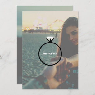 Invitación a la fiesta de anillo de compromiso