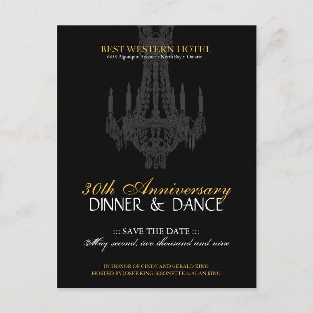 Invitación a la fiesta de aniversario (Anverso)