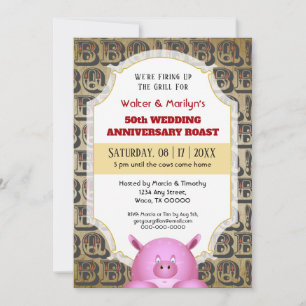 Invitación a la fiesta de aniversario de bodas con