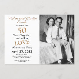 Invitación a la fiesta de aniversario de bodas de