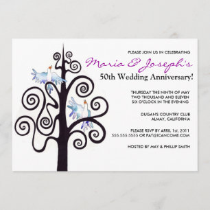 Invitación a la fiesta de aniversario de bodas del