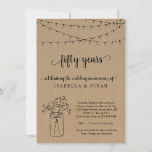 Invitación a la fiesta de aniversario de bodas núm