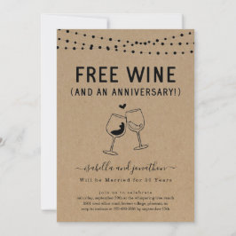 Invitación a la fiesta de aniversario de Free Wine