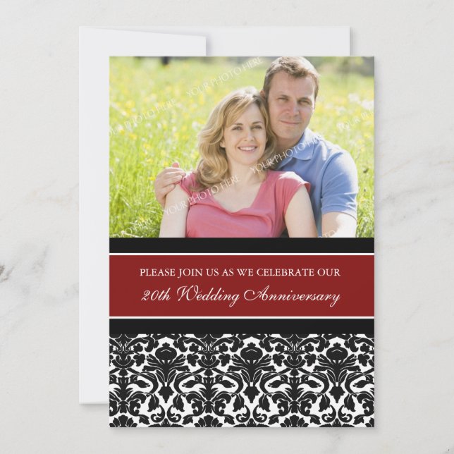 Invitación a la fiesta de aniversario número 20 de (Anverso)