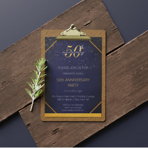 Invitación a la fiesta de aniversario número 50