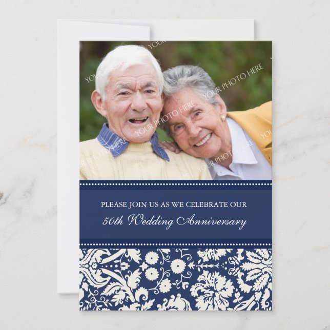 Invitación a la fiesta de aniversario número 50 co (Anverso)