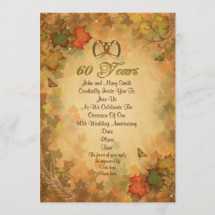 invitación a la fiesta de aniversario número 60 ho