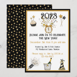 Invitación a la fiesta de Año Nuevo