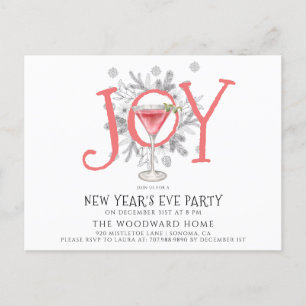 Invitación a la fiesta de Año Nuevo Cocktail