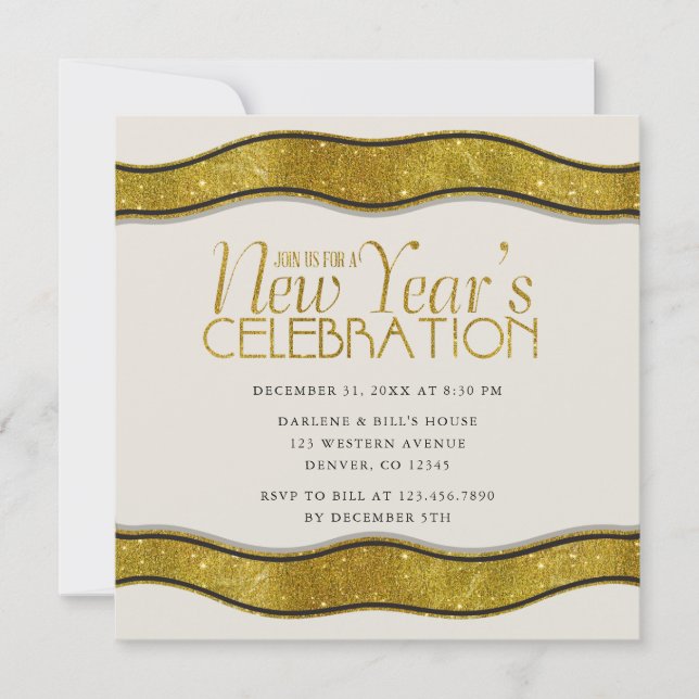 Invitación a la fiesta de Año Nuevo de la Cinta Do (Anverso)