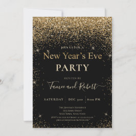 Invitación a la fiesta de Año Nuevo de Purpurina d