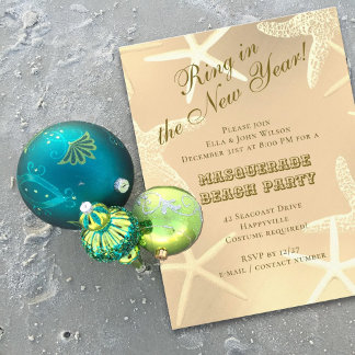 Invitación a la fiesta de Año Nuevo de Starfish Be