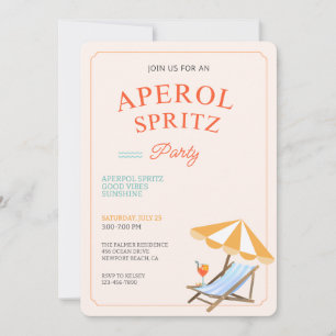 Invitación a la Fiesta de Aperol Spritz en la Play