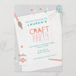 Invitación a la fiesta de arte y artesanía moderna