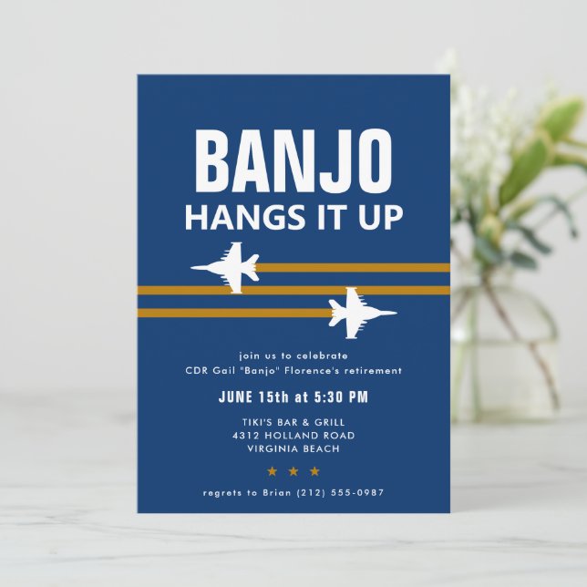 Invitación a la fiesta de avituallamiento para pro (Anverso de pie)