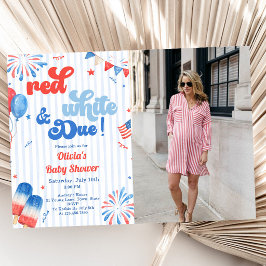 Invitación a la fiesta de Baby Shower - 4 de julio