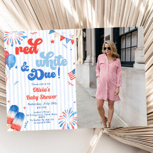 Invitación a la fiesta de Baby Shower - 4 de julio