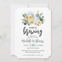 Invitación a la fiesta de baby shower 'Bebé está e