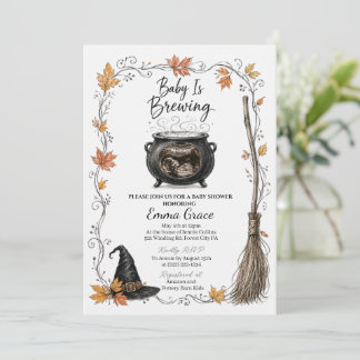 Invitación a la fiesta de baby shower de bebé en c