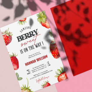 Invitación a la fiesta de Baby Shower de Berry Swe