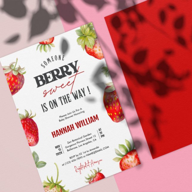 Invitación a la fiesta de Baby Shower de Berry Swe (Subido por el creador)