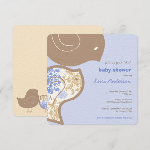 Invitación a la fiesta de Baby Shower de damasquis